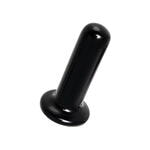 Стеклянный мини-вибратор Sexus Glass, стекло, черный, 10 см