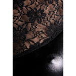 Платье Glossy Lulu из материала Wetlook, черное, XL