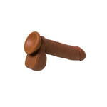Реалистичный ротатор TOYFA RealStick Elite Mulatto, коричневый, 16 см