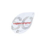 Презервативы Sagami, original 0.02, полиуретан, ультратонкие, гладкие, 19 см, 5,8 см, 6 шт.