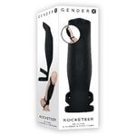 ROCKETEEER Поддерживающая сбруя на пенис с эрекционным кольцом и подхватом мошонки