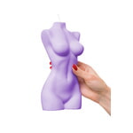 Интерьерная свеча Pecado BDSM «женский торс» фиолетовая, 850 гр.