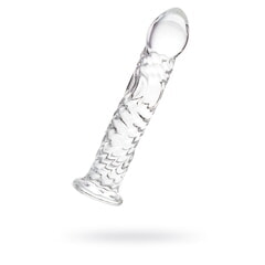 Нереалистичный фаллоимитатор Sexus Glass, стекло, прозрачный, 16,5 см