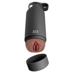Мастурбатор загорелый в серой фляге FUCK FLASK