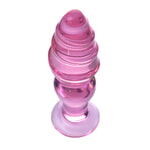 Анальная втулка Sexus Glass, стекло, розовая, 13,5 см, Ø 4 см