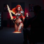 Интерактивный мастурбатор Masturs Fire Sorceress Solara. Нагрев, вибрация, движение.